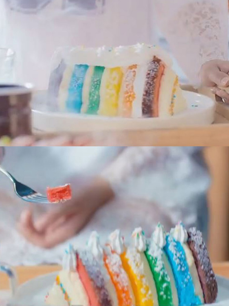 好邪惡！甜食控不可錯過的彩虹蛋糕