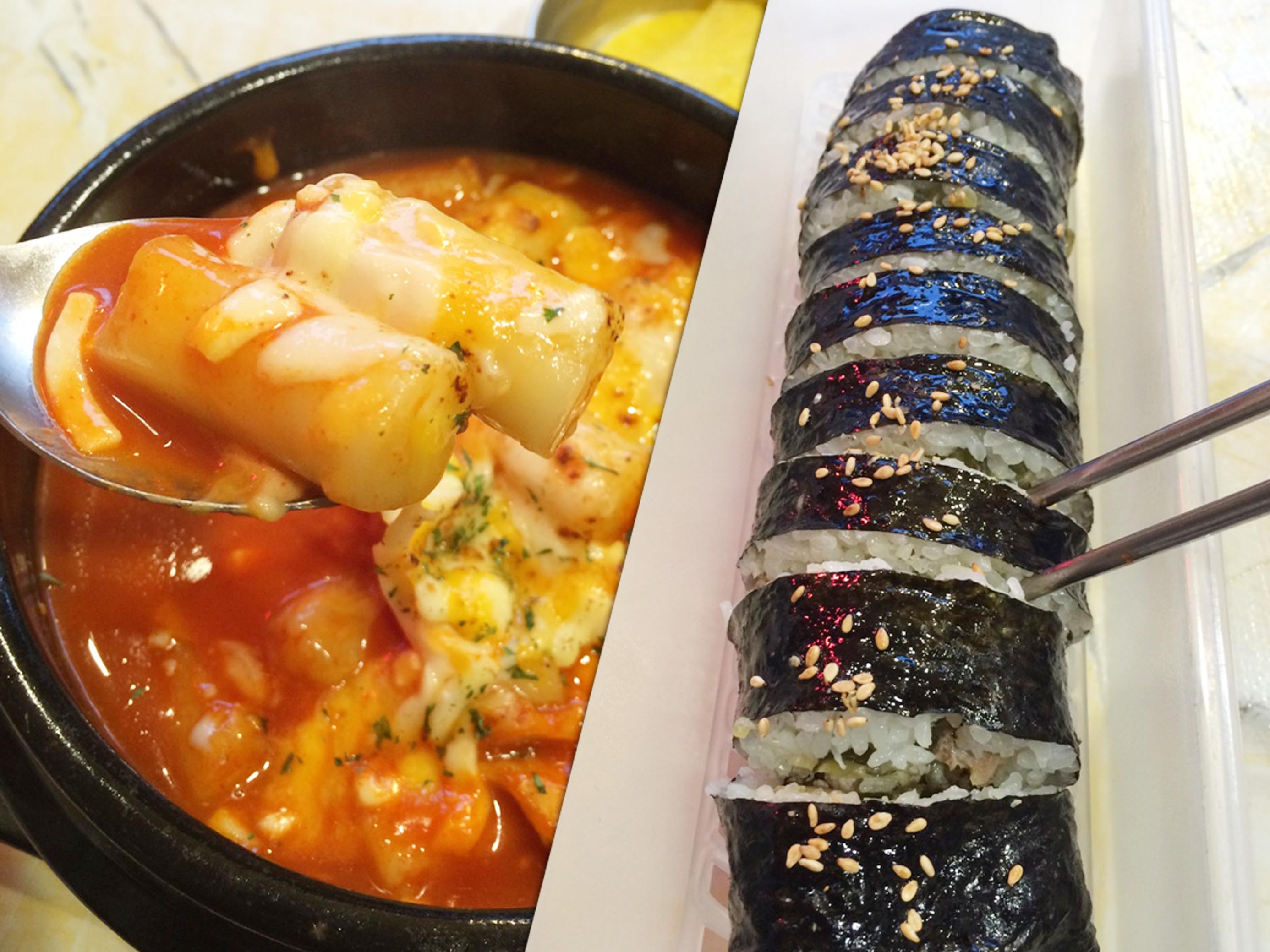 『韓國。美食』一個人的韓食餐桌：弘大그동네 起司年糕砂鍋 + 烤肉飯卷